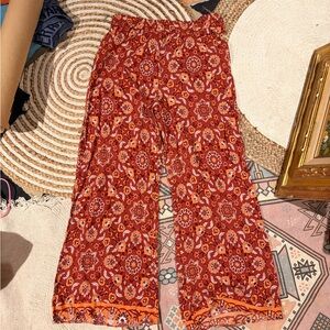 Women's Red hippie Pants